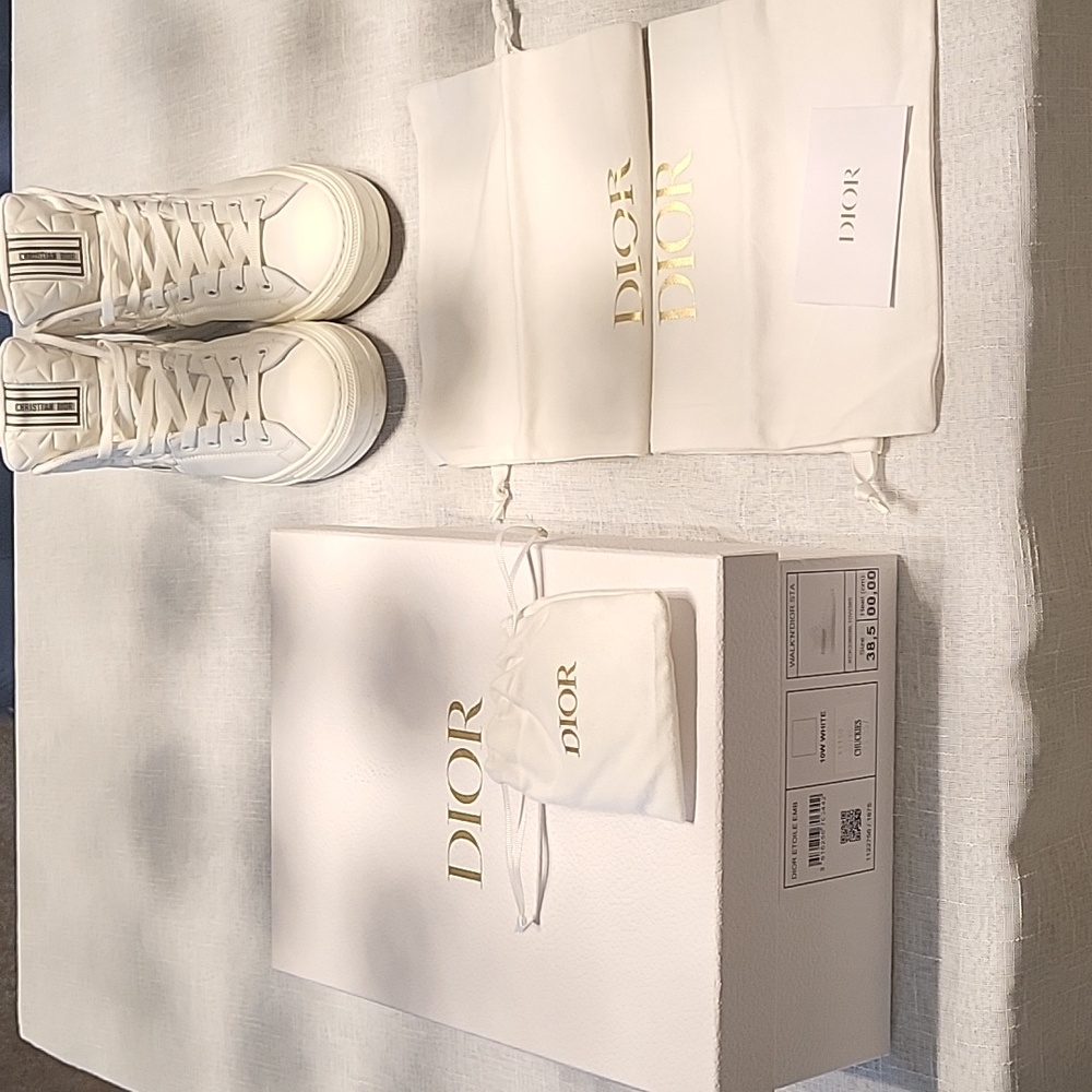 Christian Dior Etoile Embossed Dior High Top Sneakers